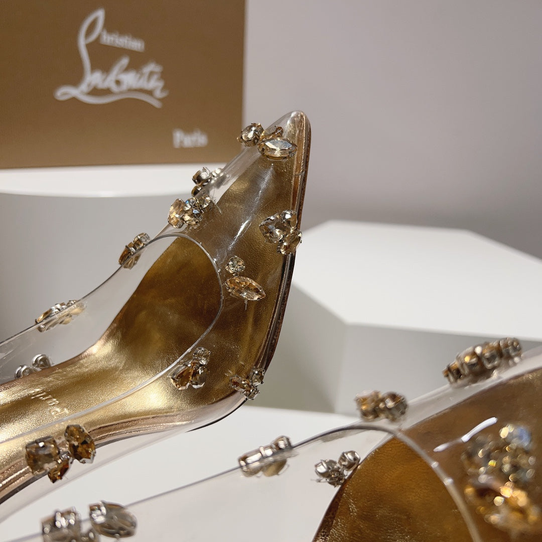 LOUBOUTIN Degraqueen Gold