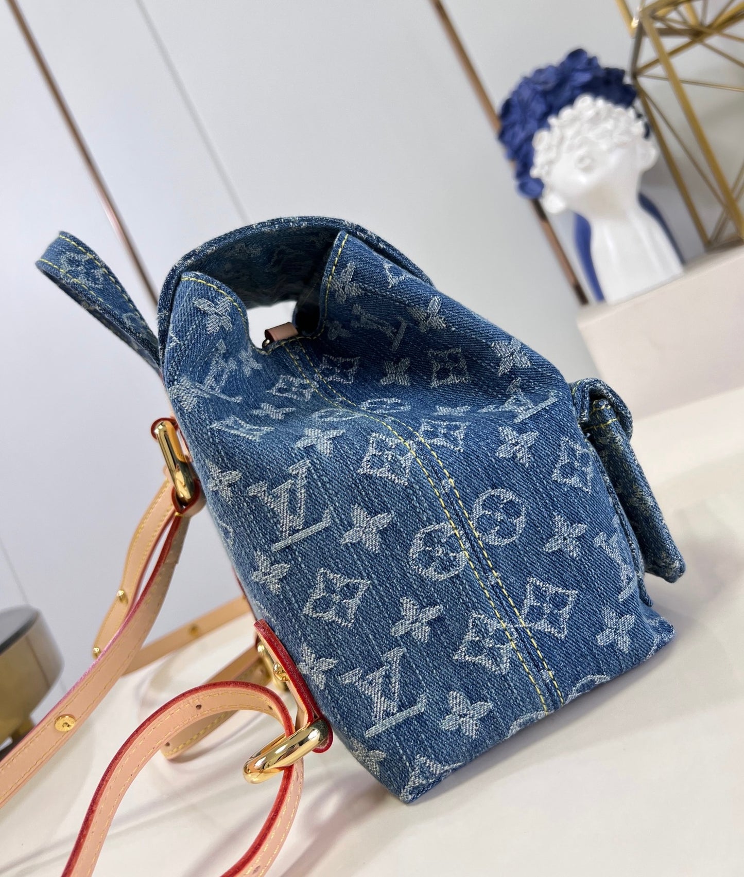 Louis Vuitton Venice Zaino Monogram Denim Blu