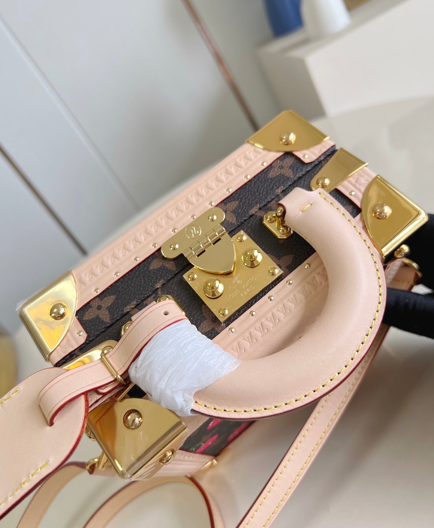 Louis Vuitton x TM Mini Square Trunk Cherry