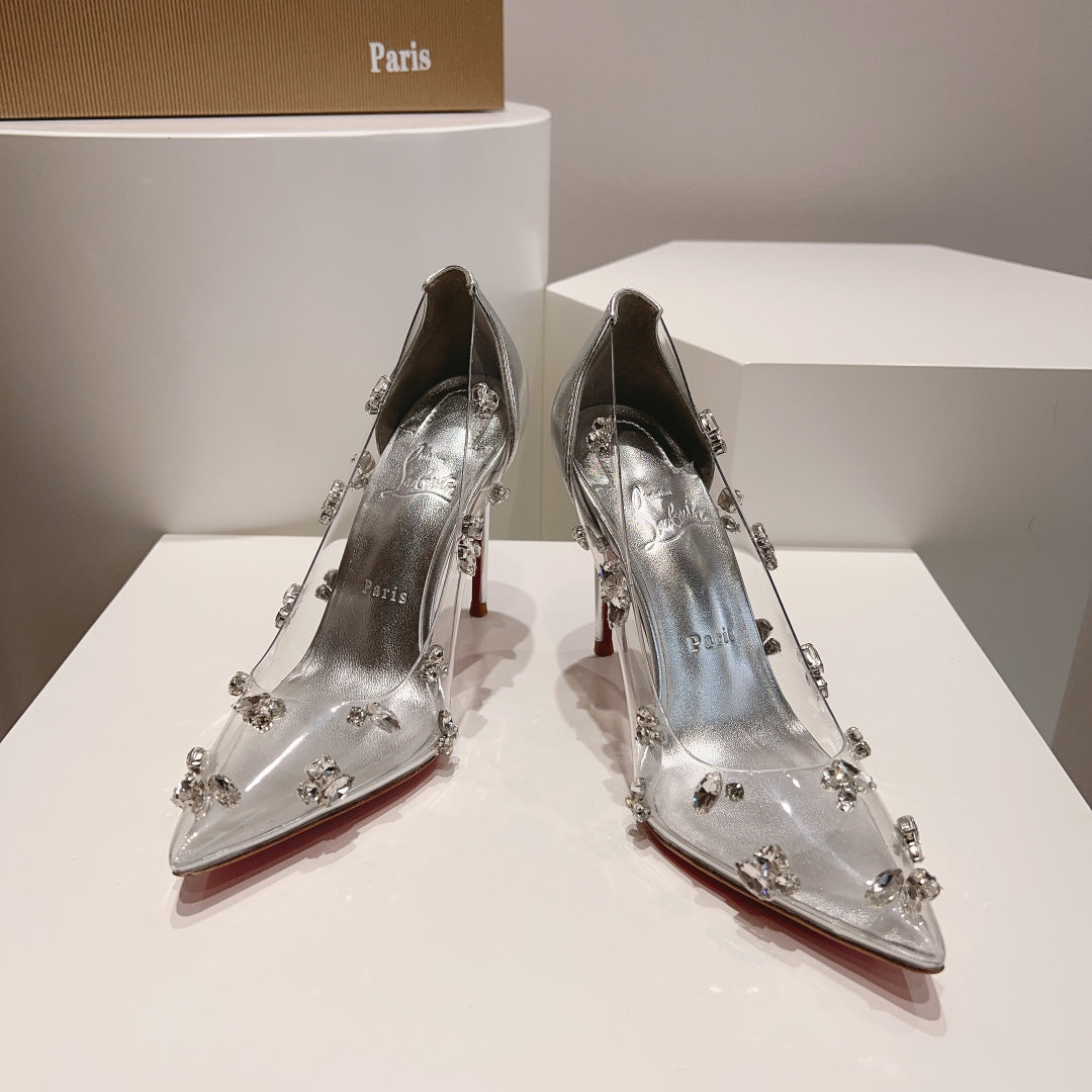 LOUBOUTIN Degraqueen Silver