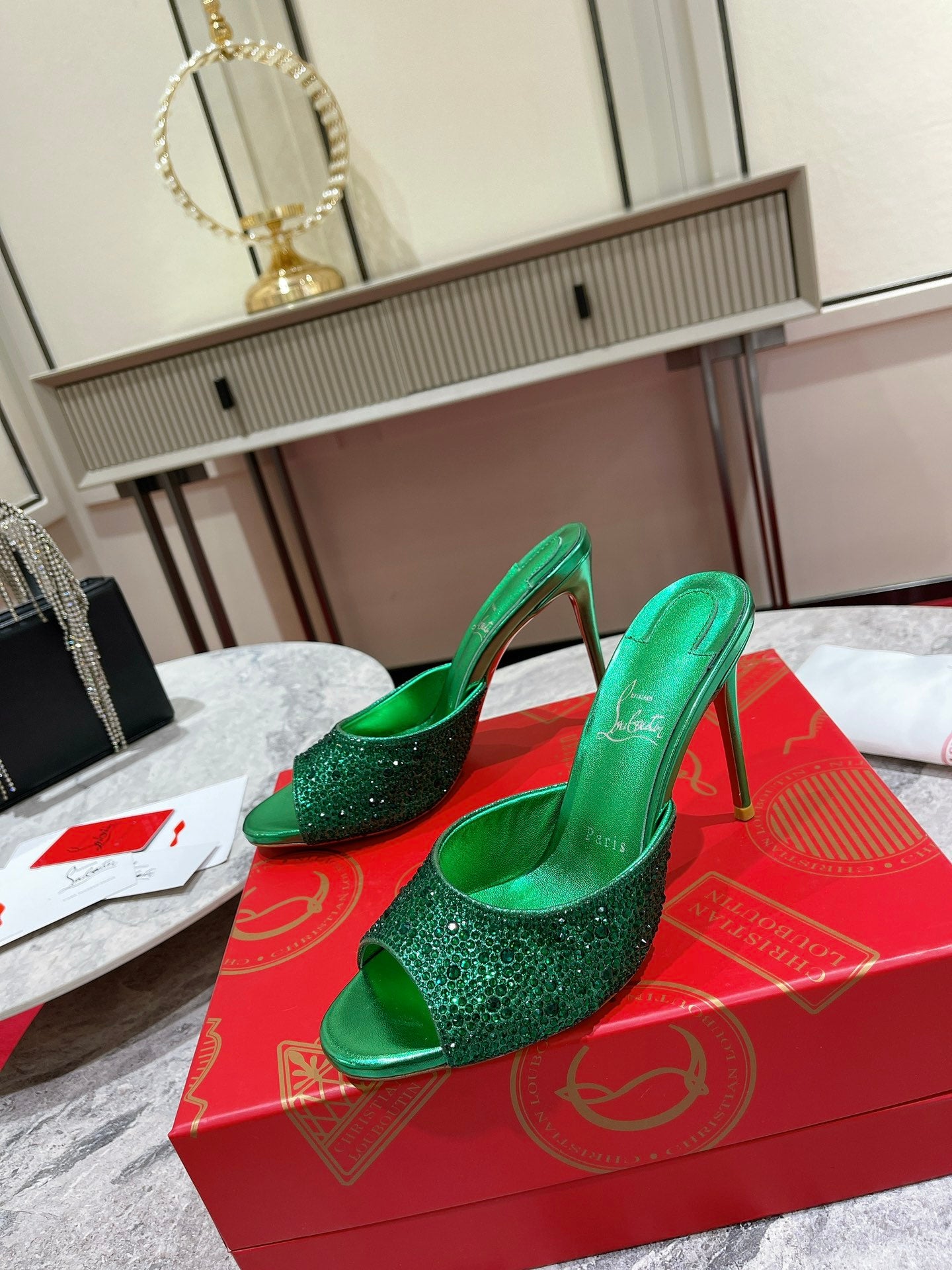 LOUBOUTIN Me Dolly 100 Strass