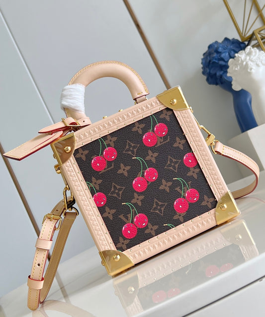 Louis Vuitton x TM Mini Square Trunk Cherry