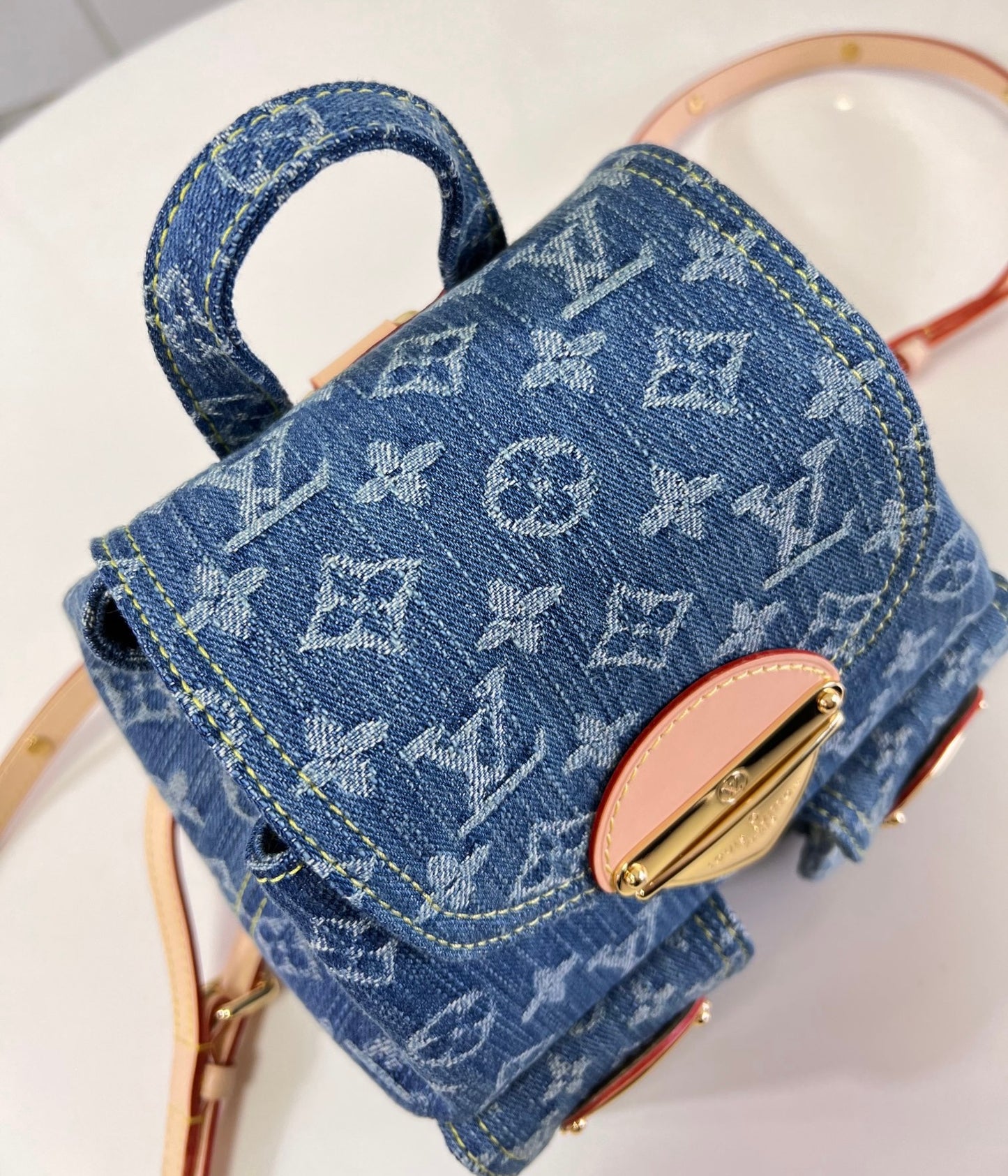 Louis Vuitton Venice Zaino Monogram Denim Blu