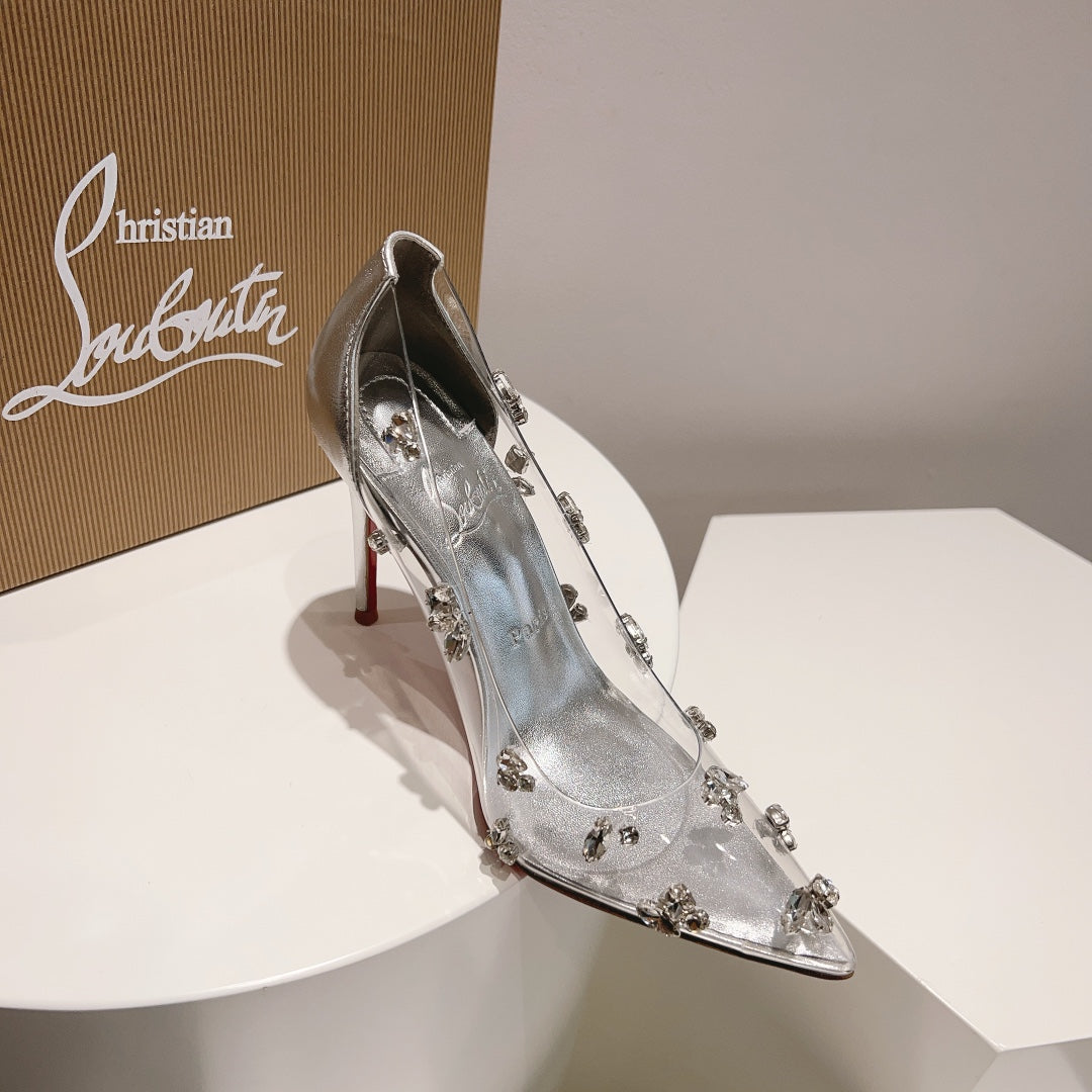 LOUBOUTIN Degraqueen Silver