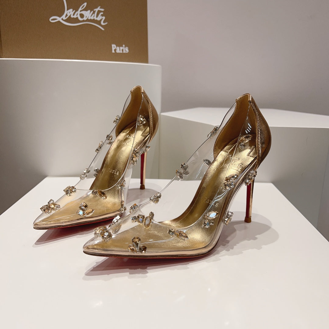 LOUBOUTIN Degraqueen Gold