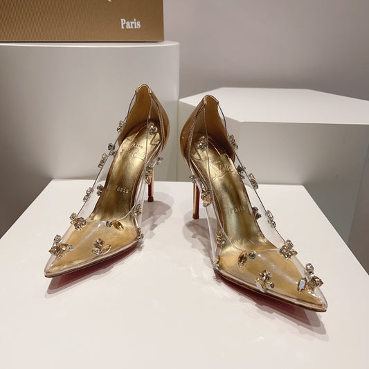 LOUBOUTIN Degraqueen Gold