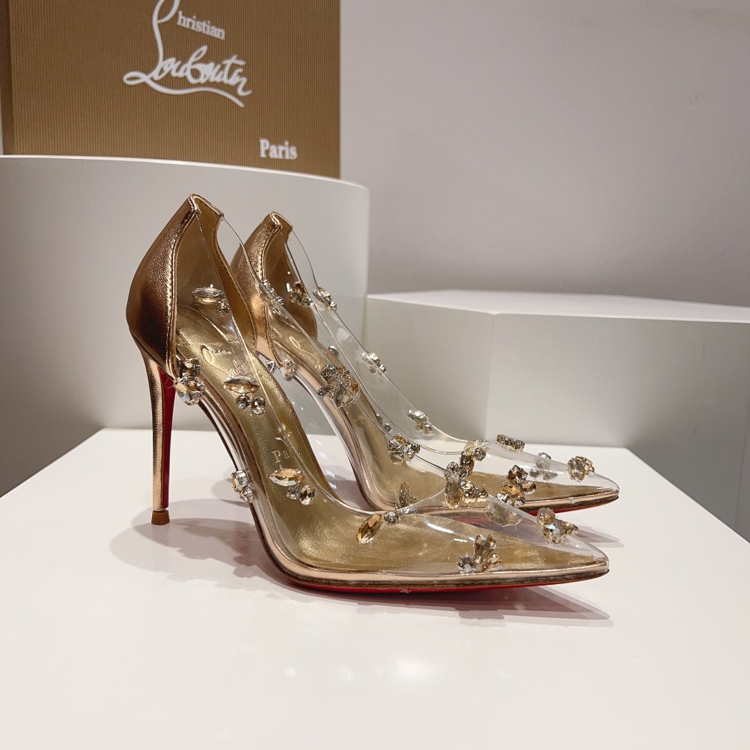 LOUBOUTIN Degraqueen Gold