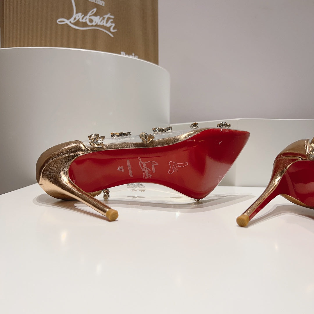 LOUBOUTIN Degraqueen Gold