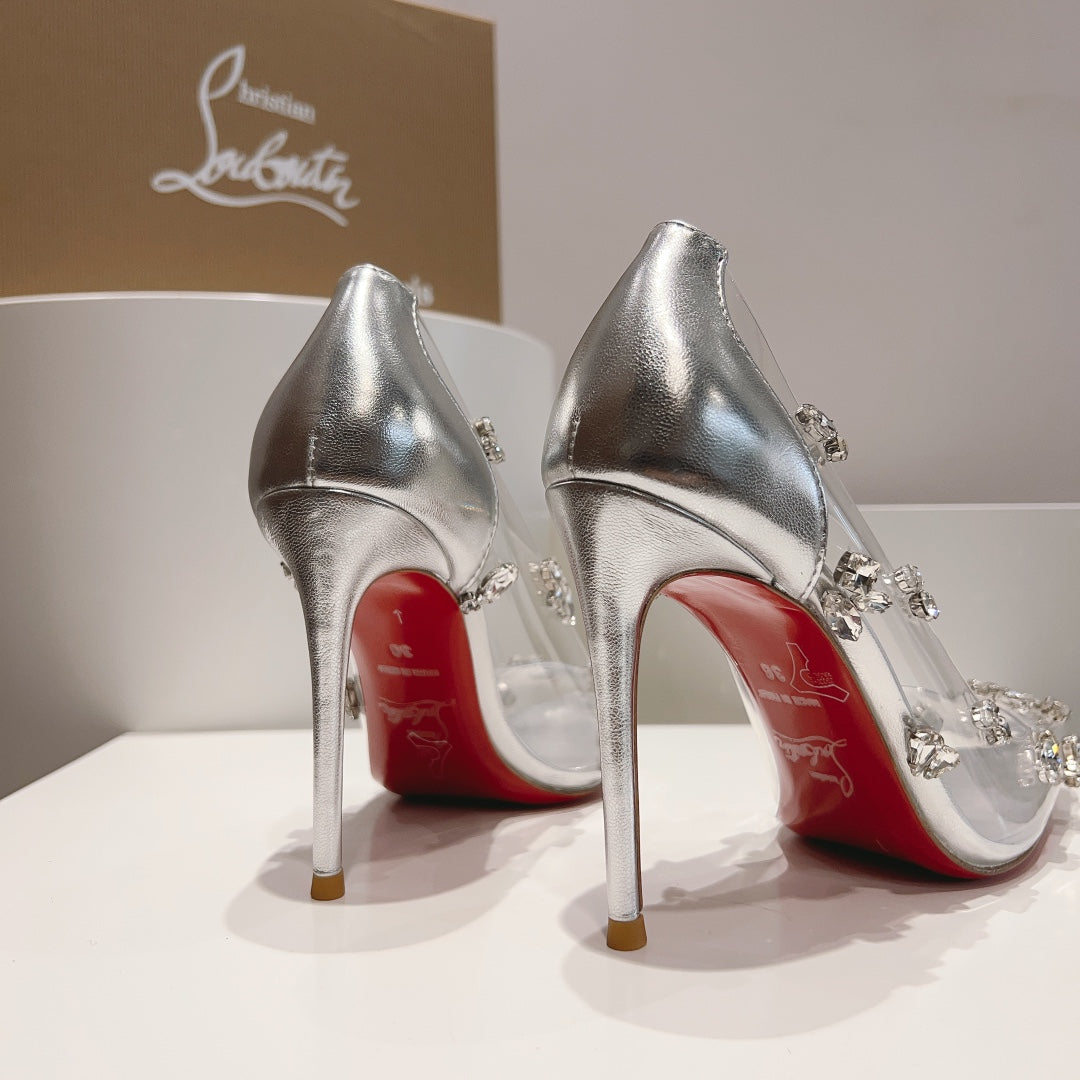LOUBOUTIN Degraqueen Silver