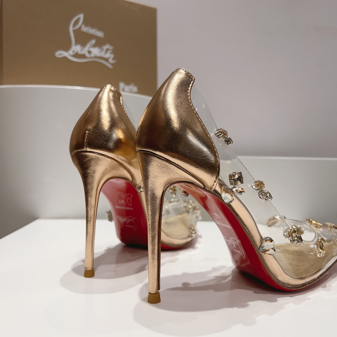 LOUBOUTIN Degraqueen Gold