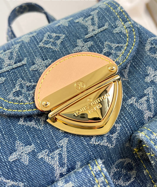 Louis Vuitton Venice Zaino Monogram Denim Blu