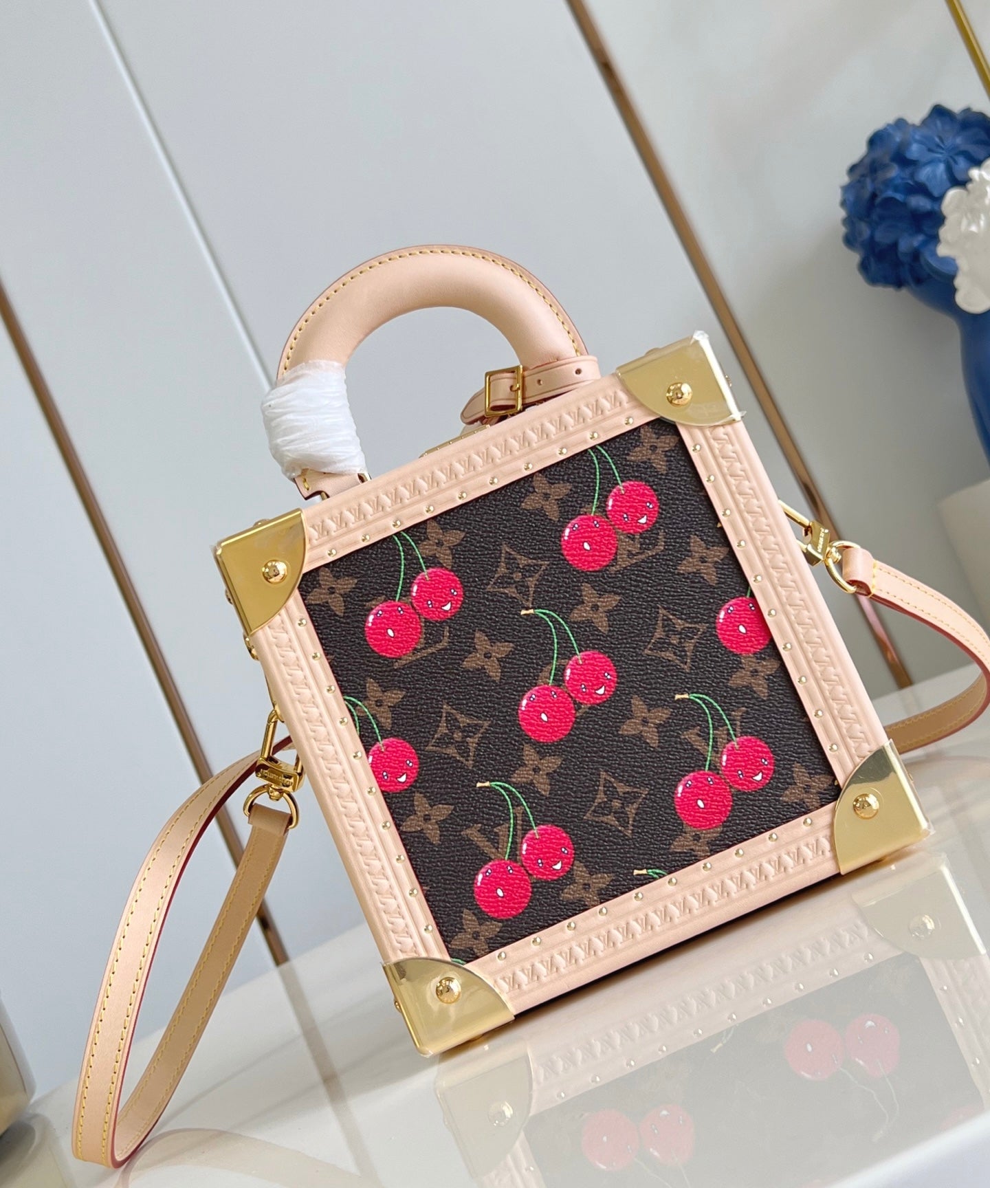 Louis Vuitton x TM Mini Square Trunk Cherry