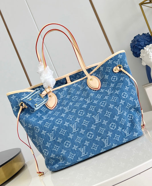 Louis Vuitton Neverfull MM Denim