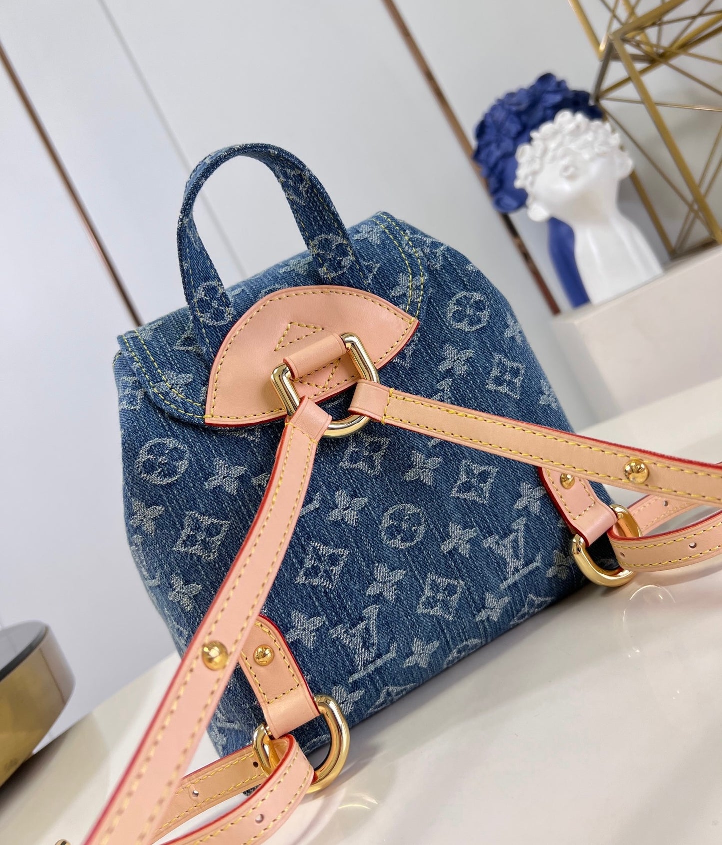 Louis Vuitton Venice Zaino Monogram Denim Blu
