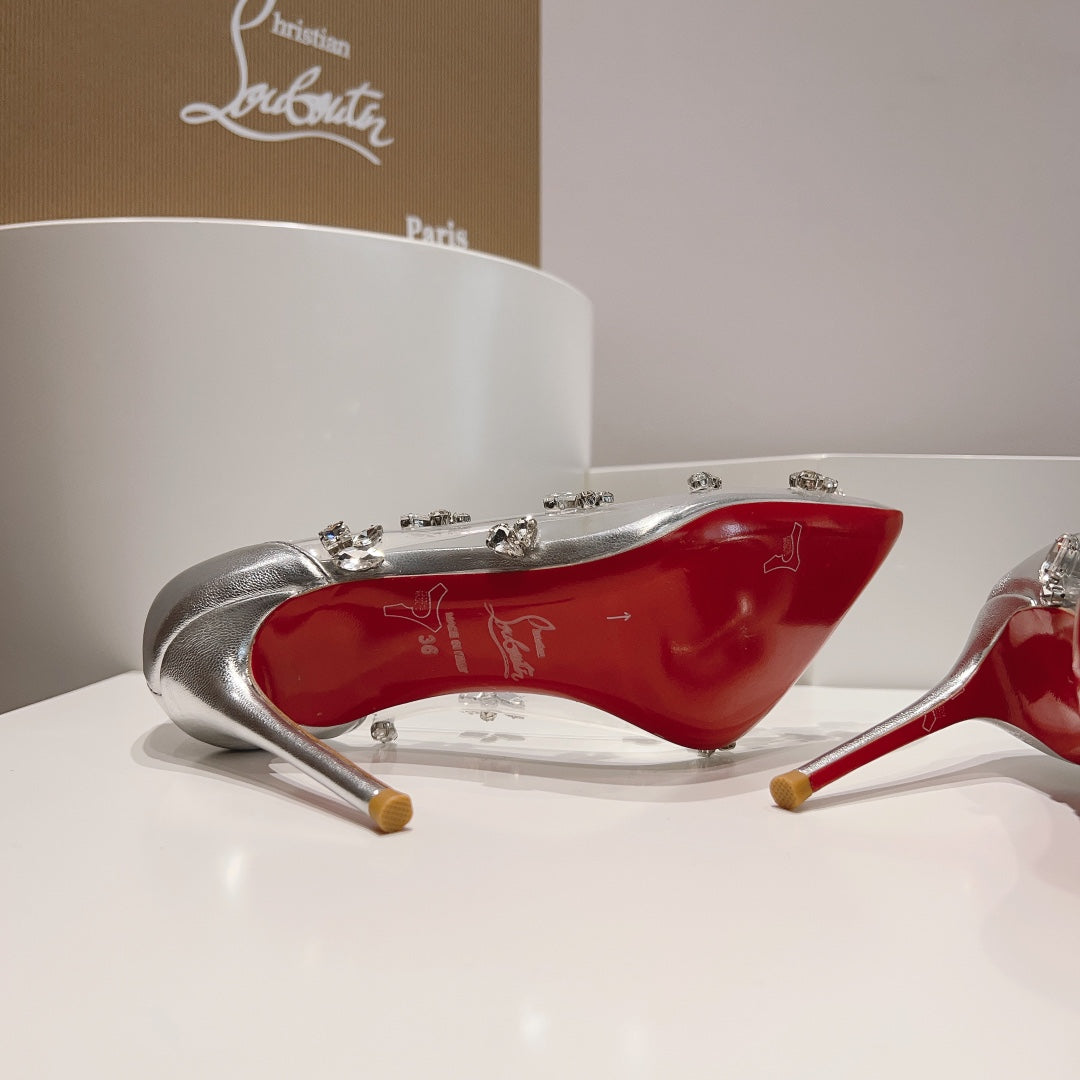 LOUBOUTIN Degraqueen Silver